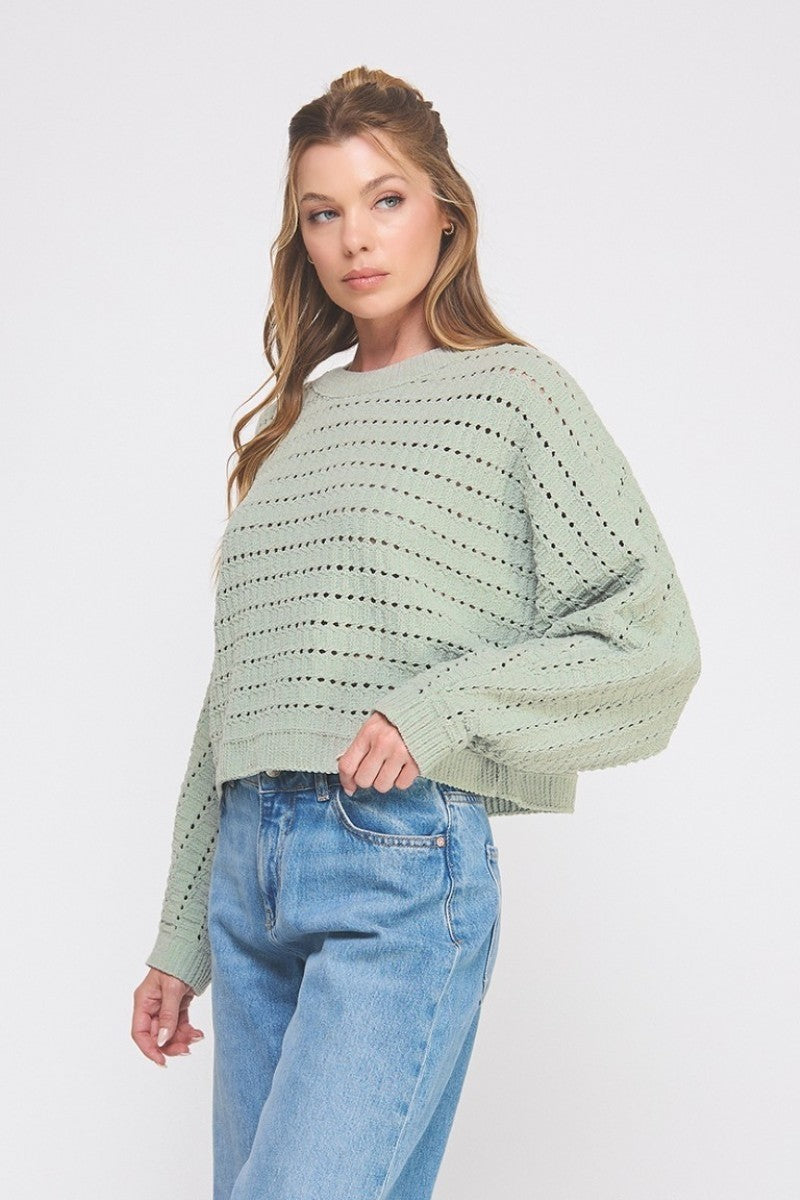 Sage Chenille Sweater