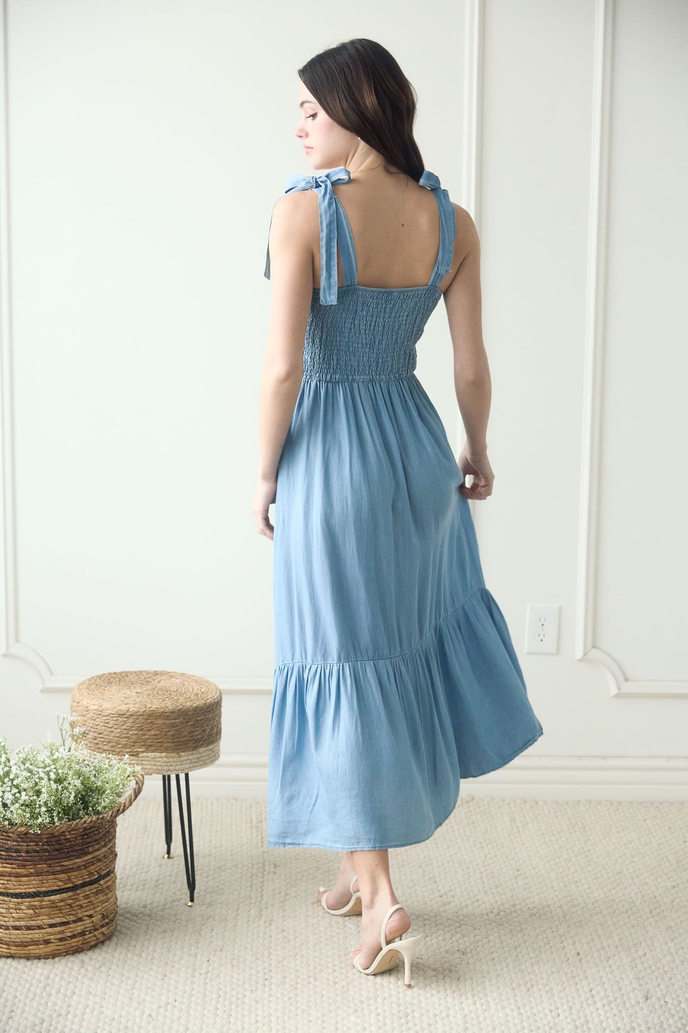 Chambray Tank Dress