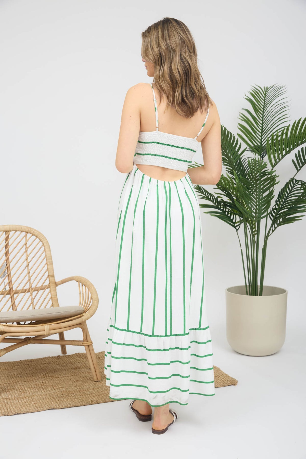 Green Stripe Dress