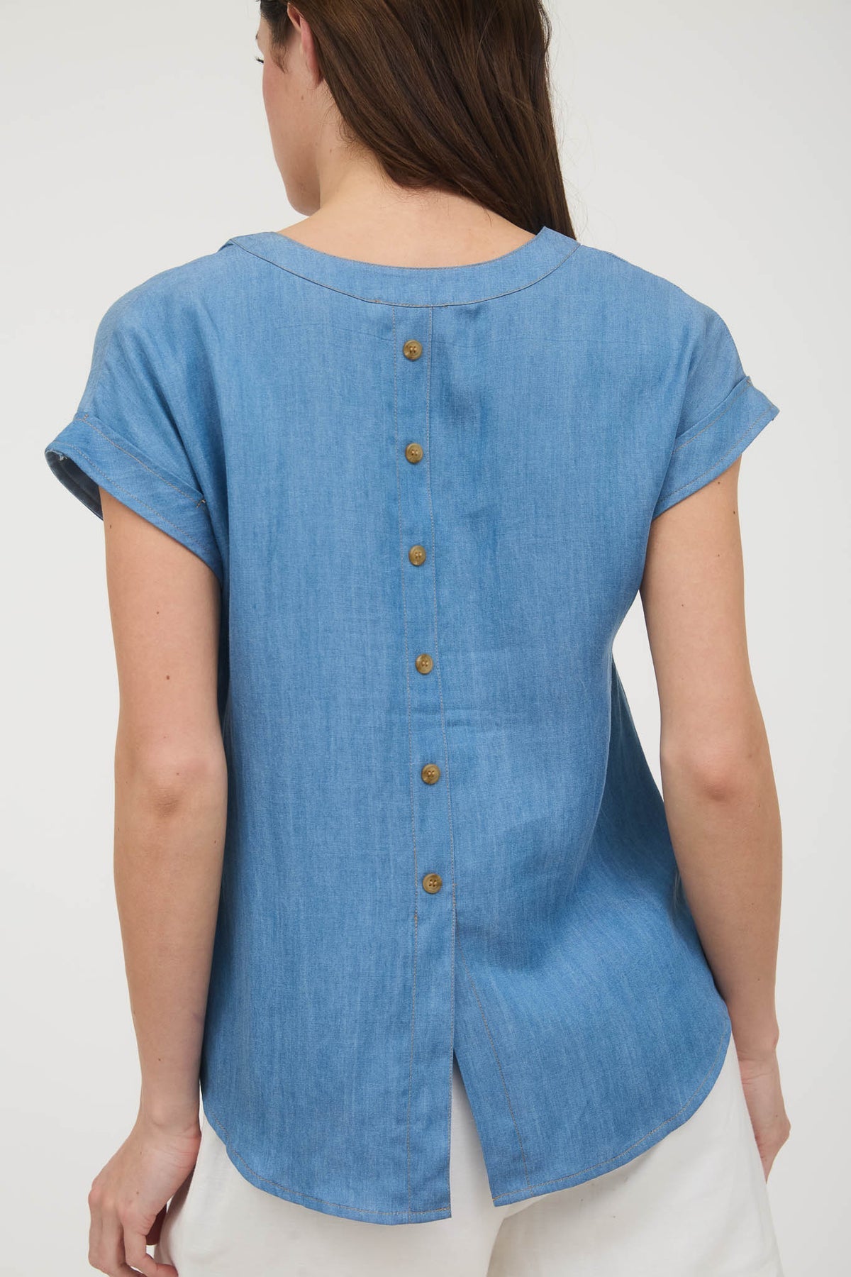 Chambray Classic Top