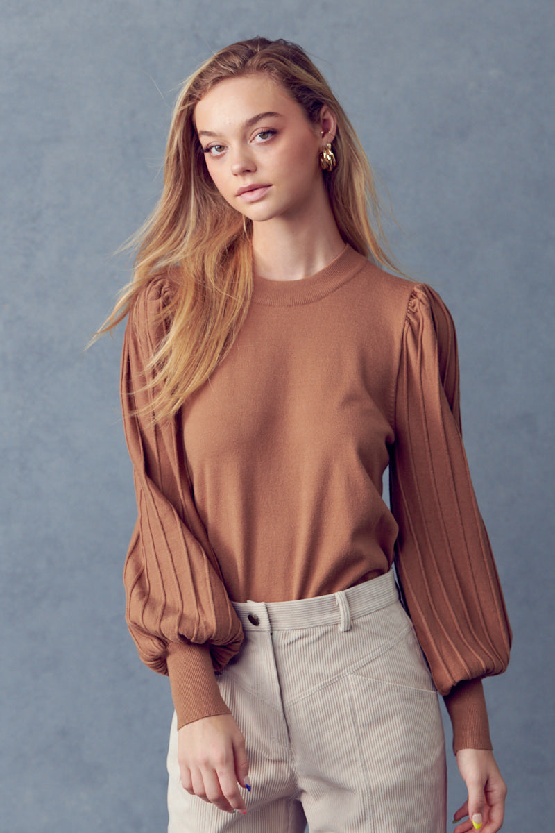 Statement Sleeve Sweater