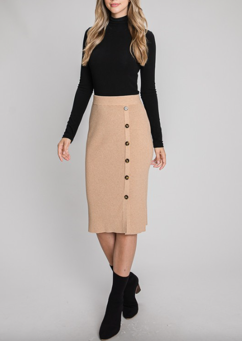 Knit Midi Skirt