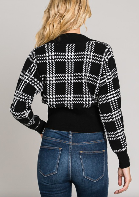 Plaid Chic Sweater