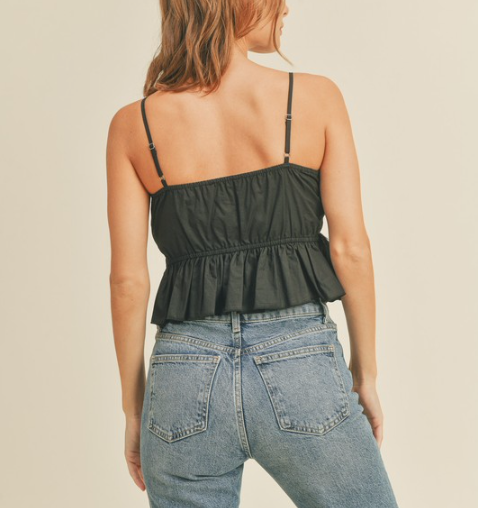 Feather Wrap Crop Tank