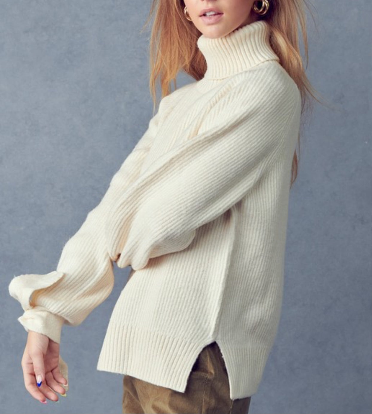 Turtleneck Bow Sweater