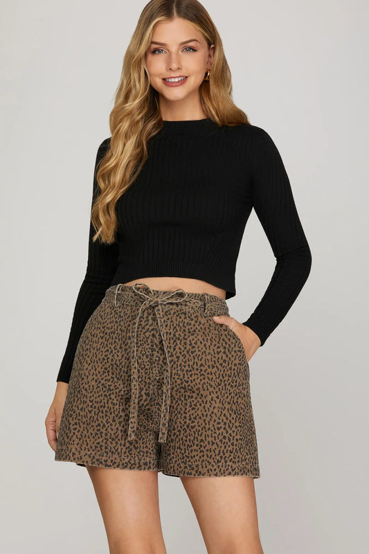 Leopard Print Shorts