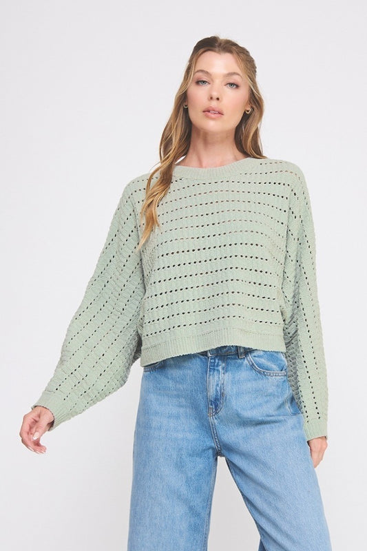 Sage Chenille Sweater